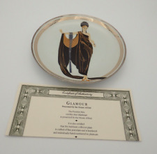 House of Erte Franklin Mint Limited Edition Art Deco Porcelain Plate GLAMOUR