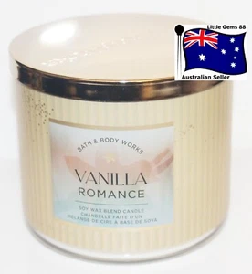 BATH & BODY WORKS CANDLE Vanilla Romance 3 WICKS 14.5OZ SCENTED JAR - Picture 1 of 1