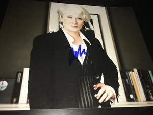 MERYL STREEP SIGNED AUTOGRAPH 8x10 PHOTO THE DEVIL WEARS PRADA IN PERSON COA X1 - Picture 1 of 1