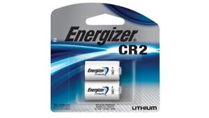 2 x CR2 Energizer 3V Lithium Batteries (EL1CR2, DLCR2, KCR2, CR17355)