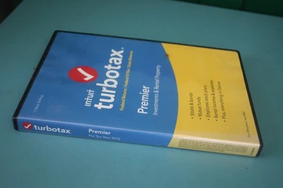 USED TurboTax 2016 PREMIER Federal & State CD Genuine Retail Intuit - Image 1 of 3