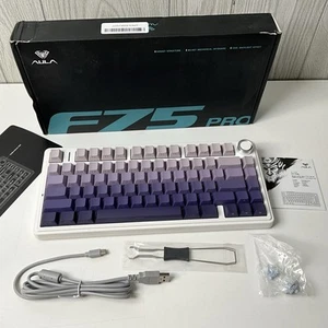 Aula F75 Pro BT/2,4Ghz 75% Hot Swapable Keyboard - Leobog Star Vector - LILA - Bild 1 von 11