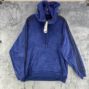 Sudadera con Capucha Adidas X Ivy Park Azul Pana Unisex Mediana Elastizada Nueva con Etiquetas Beyoncé - Imagen 1 de 18