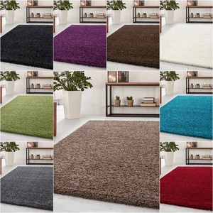 Alfombra de piso alto mullida piso largo, peluda, rectangular, altura de flor aprox. 50 mm - Imagen 1 de 53