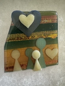 Spilla People Pins By Lucinda Hearts Love Glitter - Foto 1 di 6