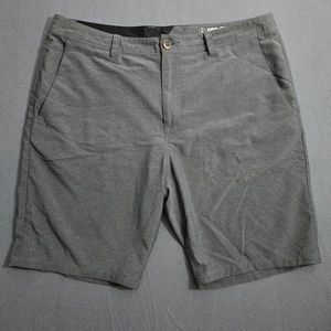 Volcom Men 38 Surf & Turf Gray 2 Way Stretch Flat Front Shorts - Picture 1 of 13