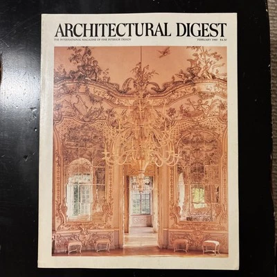 Architectural Digest Magazine February 1985 - Barbara Cortland - Hotel Bel-Air - Image 1 of 4