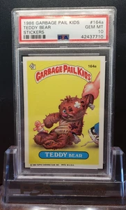 1986 GARBAGE PAIL KIDS SERIES OS 4th #164A TEDDY BEAR PSA 10 GEM MINT tough - Bild 1 von 2