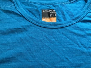 Icebreaker Merino 200 Base Layer Shirt Herren XXL TÜRKIS LANGARM TOP - Bild 1 von 7