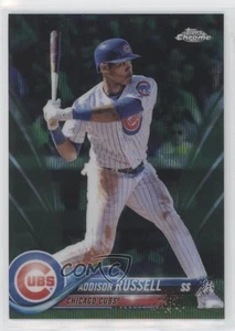 2018 Topps Chrome Green Wave Refractor/99 Addison Russell #86 - Imagen 1 de 3