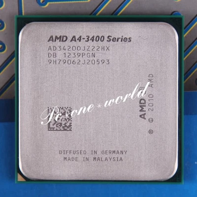 100% OK AD3420OJZ22HX AMD A-Series A4-3420 2.8 GHz Laptop Processor CPU - Image 1 of 2