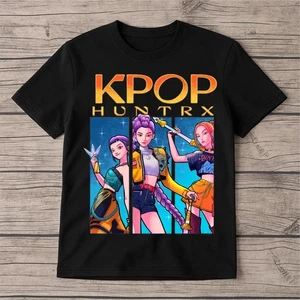 Kpop Demon Hunters Tshirt Huntrix Inspired K-Pop Fan Gift Anime Style Unisex Top - Picture 1 of 7