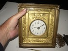 Alte besonders kleine Schilderuhr Schwarzwalduhr 1 Mini Wanduhr  H 20 cm B 19 cm