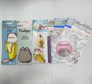 Pusheen the Cat Bananya SandyLion Stickers Decals Coloring Book Lot - Picture 1 of 13