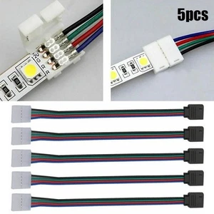 5 5050 Connector For Light Male/Female Strip X Cable Comfy Fashion Hot - Picture 1 of 9
