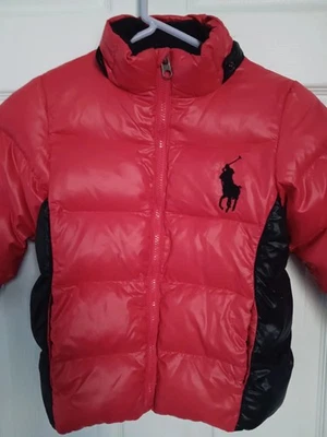 Chaqueta acolchada Polo Ralph Lauren niños roja y negra talla S 6-7 años Foto 1 de 3