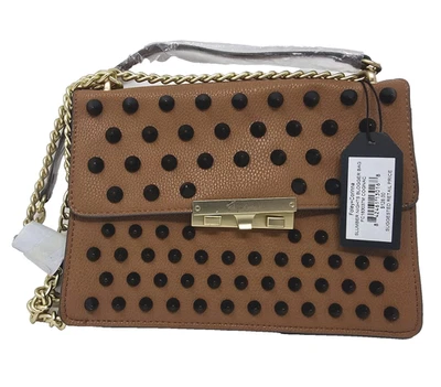 Bolso Bandolera Foley & Corinna Coñac Imitación Cuero Firma Logo Noches de Dormir Foto 1 de 4