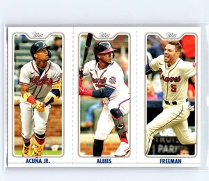 2022 Topps TPC-2A Ronald Acuna Jr. / 2B Ozzie Albies / 2C Freddie Freeman - Bild 1 von 2