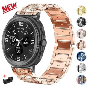 Bling Stainless Steel Strap Band For Samsung Galaxy Watch 8/8 Classic/Ultra 47mm - Picture 1 of 58