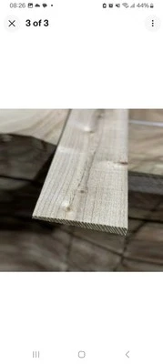 125mm wide Feather Edge Fence Cladding Board Green Pressure Treated - Pack of 10 - Image 1 of 2