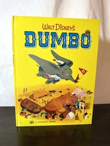 Vintage Walt Disney DUMBO A Big Golden Hardcover BOOK 1955 1972 6th Printing - Picture 1 of 3