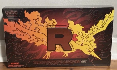 Team Rocket's Moltres EX Colección Ultra-Premium Pokémon 2025 TCG NUEVO PRECINTADO Foto 1 de 2
