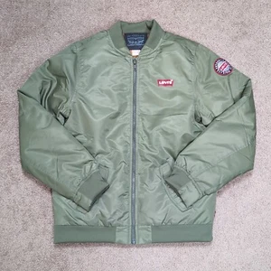 Levi's Boys Full Zip Bomber Jacket Green XL Extra Large (13-15 Years) Nice! - Picture 1 of 10