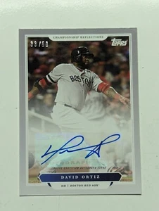 2020 Topps X 33/50 David Ortiz (HOFer) Autograph Derek Jeter Collection Signed - Picture 1 of 2