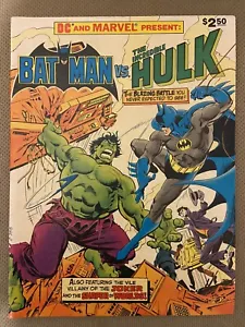 DC and Marvel Present Batman Vs Hulk Comic 1981 Treasury Edition 1st Printing - Picture 1 of 10