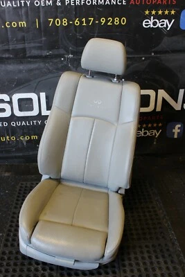 2008 Infiniti G35 Sedan Front Right Passenger Seat Assembly RH OEM Tan Leather - Image 1 of 4