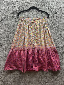 Charlie Joe Paola Flared Mid-Length Liberty Dip-Dye Skirt Womens Size 30 - Picture 1 of 13