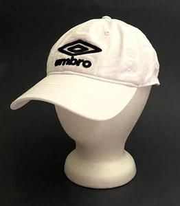 Umbro Adjustable White Black Logo Hat Cap EUC - Picture 1 of 5