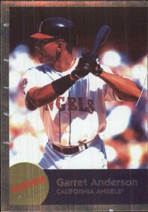 1996 Panini Stickers Anaheim Angels Baseball Card #244 Garret Anderson