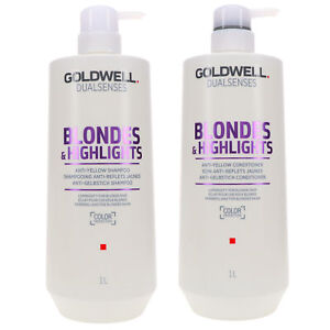 Goldwell Dualsenses Blondes & Highlights Anti-Yellow Shampoo 33.8 oz &