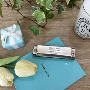 Tiffany & Co. x Hohner Sterling Silver 925 Harmonica Genuine Rare w/ Box Vintage - Picture 1 of 4