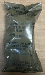 USGI, 1977, Food Packet Long Range Patrol, Menu No. 8 Chicken with Rice - Picture 1 of 6