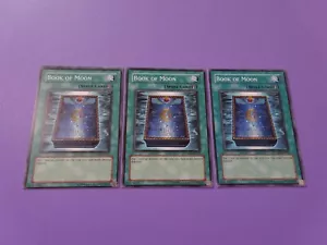 Yu-Gi-Oh! 3 X Book Of Moon TU01-EN012 Common Playset - Picture 1 of 7