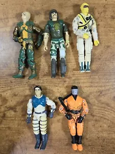5 Figuras Variedad Personajes G.I.Joe 4" De Colección Años 90, Altamente Articuladas, Usadas - Imagen 1 de 6