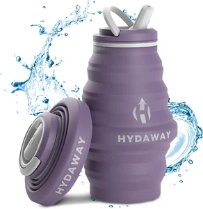 HYDAWAY Collapsible Water Bottle - 17oz I Reusable Water Bottles with Flip To... - Picture 1 of 17