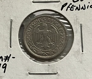 1927 A Alemania 50 Reichspfennig - Imagen 1 de 2
