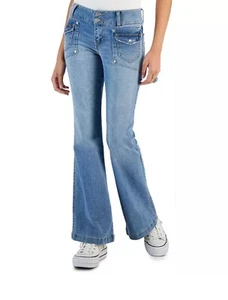 Re Generation Juniors Jeans Denim Flower Size 1 Light Wash. Low Rise. - Picture 1 of 4