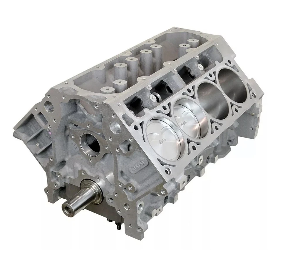 Bloque corto forjado HRC Racing Built 427 CI Ractec 2618 pistón Boost Ready 1200 hp Foto 1 de 4