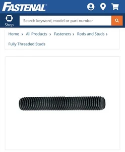 Befestigung 5/8"-11x3-3/4" (OAL 4") A193 B7 Vollgewinde Legierung Bolzen - SKU: 32872 - Bild 1 von 6