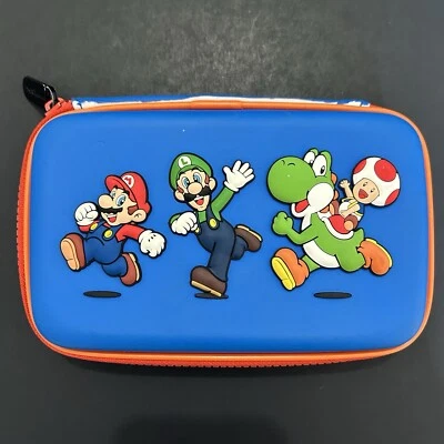 Estuche de Transporte Super Mario Brothers Yoshi Toad Repujado Nintendo 3DS Viaje Cremallera Foto 1 de 4