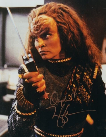 A- Mary Kay Adams Autographed Photo  as "Grilka"Star Trek  DS9 with COA Cover