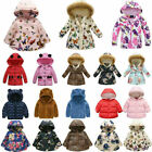Child Kind Girls Baby Hoody Winter Coat Warm Hoodie Outwear Windproof Jacket .↑