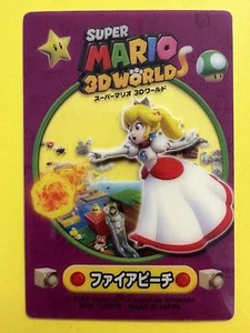 Fire Peach Super Mario 3D LAND Clear Card 2013 Very Rare japanese F/S e - Picture 1 of 6