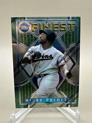 KIRBY PUCKETT 1995 Topps Finest #167 - w/ coating - Image 1 of 2