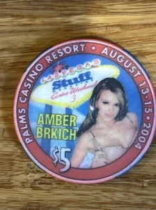Amber Brich Palms Las Vegas Casino Chip - Bild 1 von 3