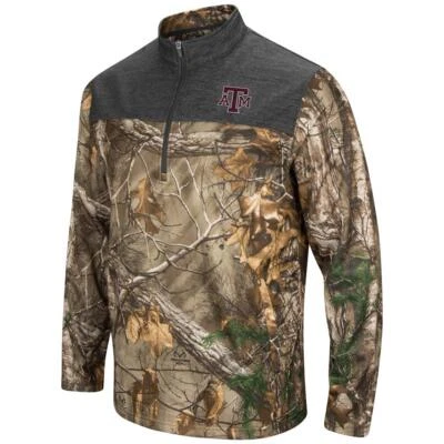 Chaqueta camuflada Quarter Zip Realtree Texas A&M Aggies Foto 1 de 3